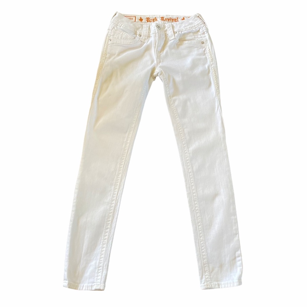 Rock Revival Lydon White skinny jeans size 25